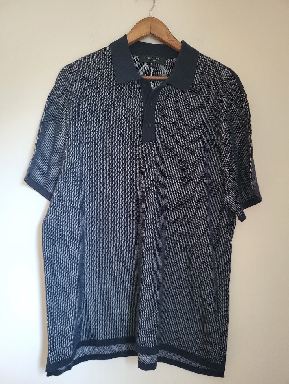 Rag & Bone Sweater Knit Polo, XL